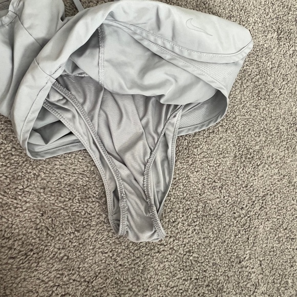 Nike Light Gray Dri Fit Tempo Shorts - Picture 2 of 5